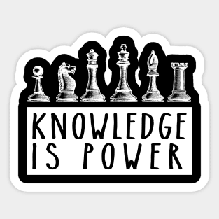 'Knowledge Is Power' Education Shirt Sticker